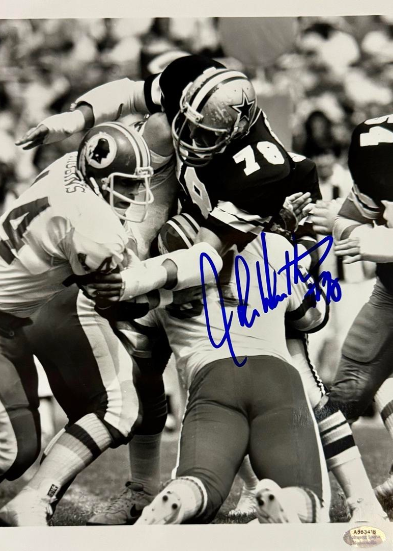 John Dutton Signed 8x10 Photo Dallas Cowboys - Schwartz COA